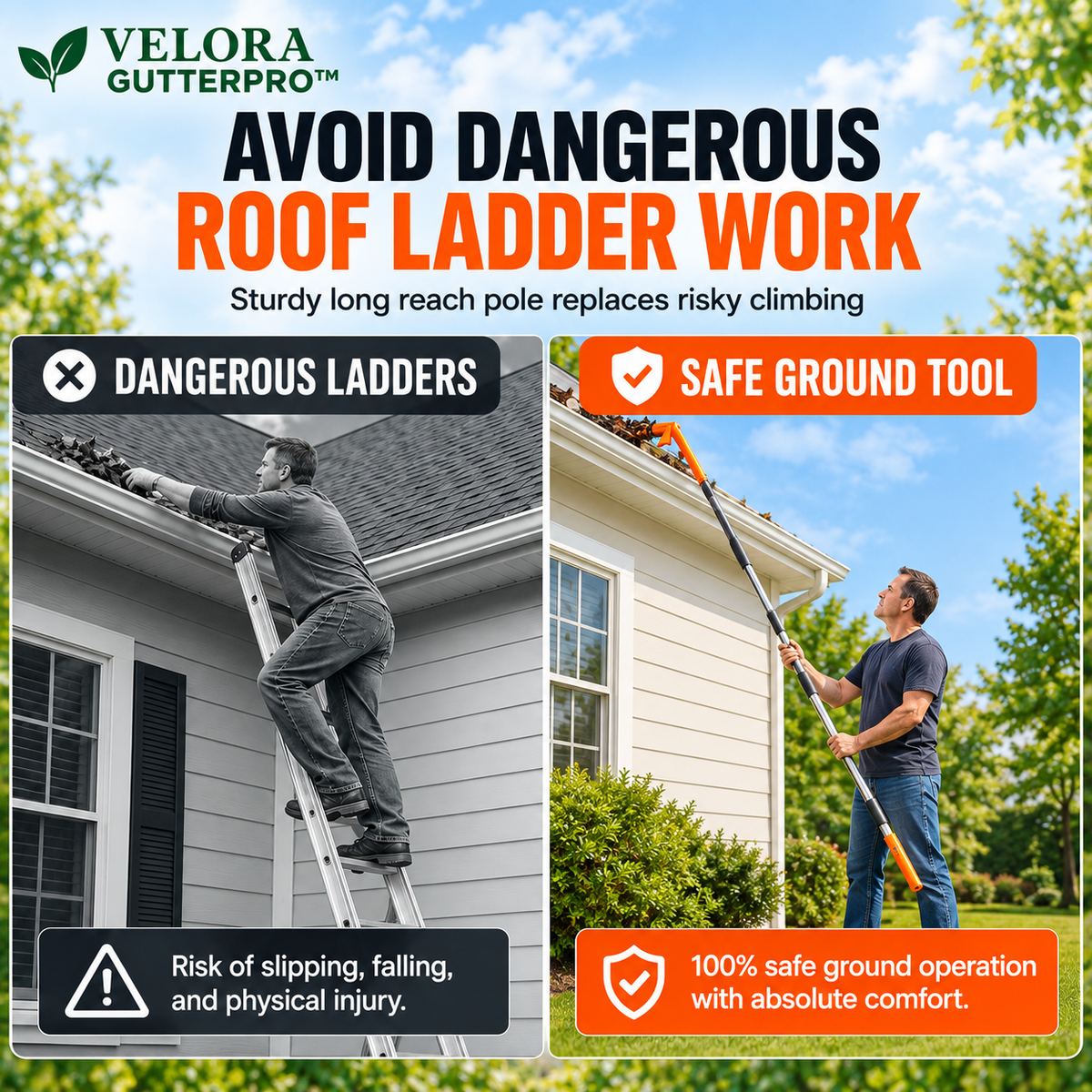 VELORA GUTTERPRO™ — Gutter Cleaning Tool