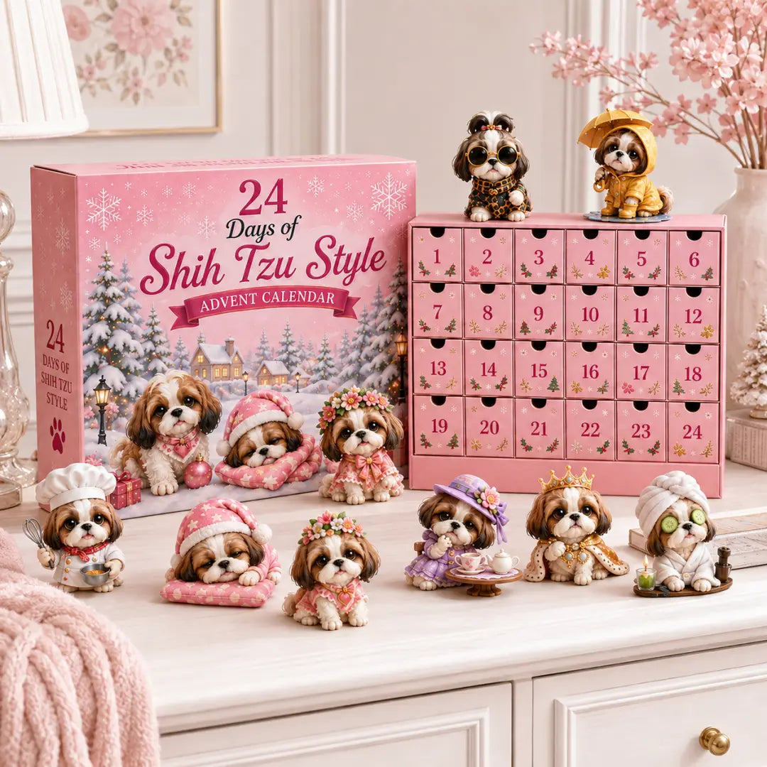 🐶 24 Days of Shih Tzu Christmas Advent Calendar 2026 – 24 Collectible Shih Tzu Surprises