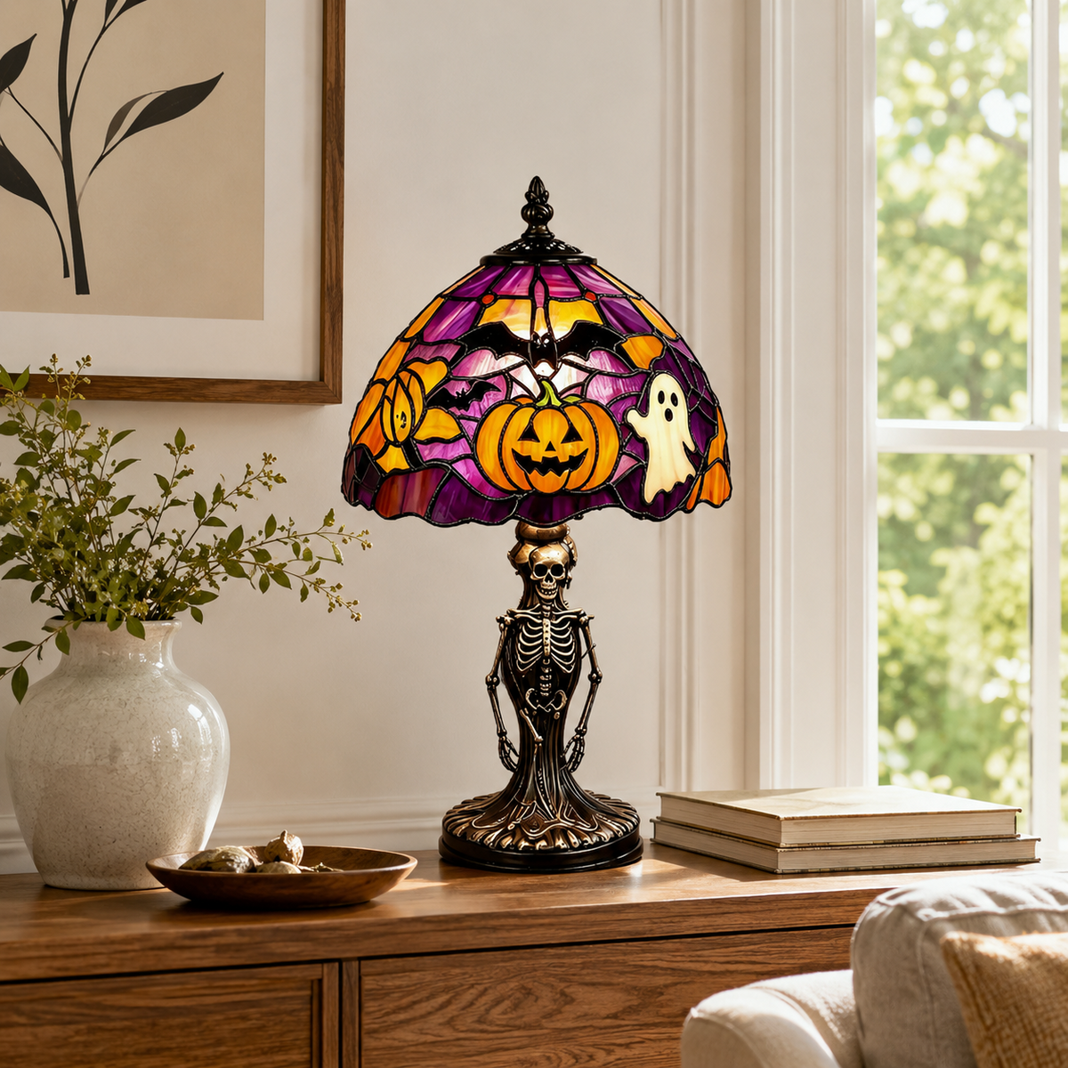 Halloween lamp used as home table decor