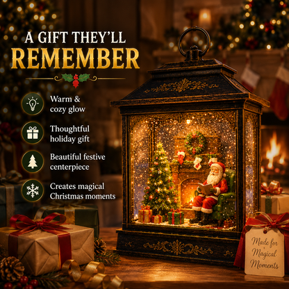 🎅 Santa’s Magical Fireplace Lantern-🎄 Bring the Magic of Christmas Home