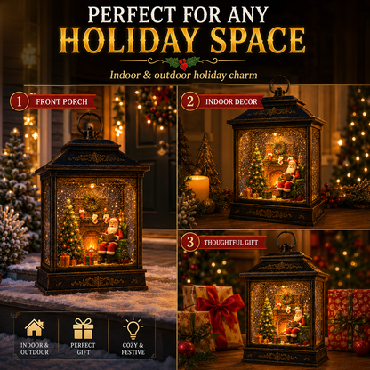 🎅 Santa’s Magical Fireplace Lantern-🎄 Bring the Magic of Christmas Home