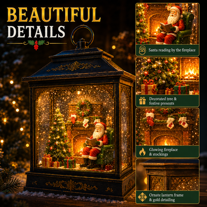 🎅 Santa’s Magical Fireplace Lantern-🎄 Bring the Magic of Christmas Home