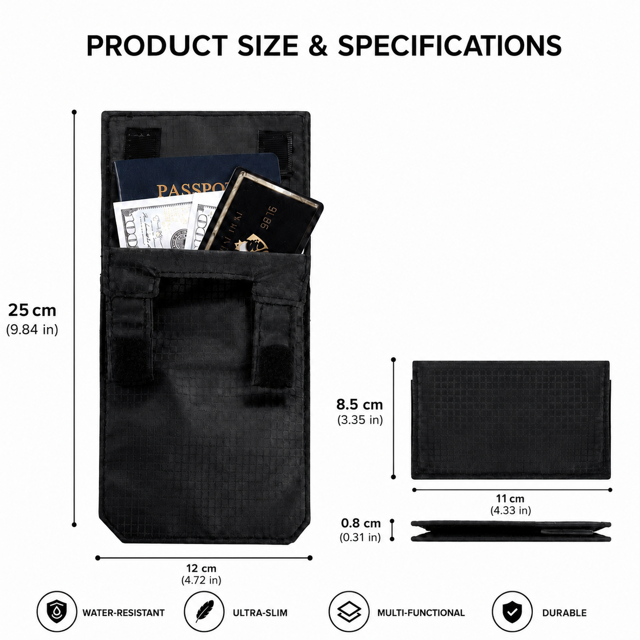 🔥 49% OFF Today | Hidden RFID-Blocking Travel Wallet