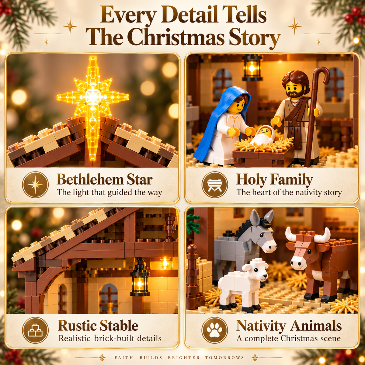 ✝️The Nativity Story Building Block Set