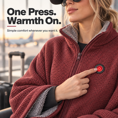 🔥 Wearable Heated Blanket – Cozy Hands-Free Warmth