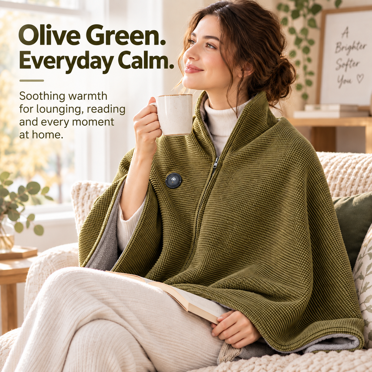 🧥 Wearable Heated Blanket – Cozy Hands-Free Warmth