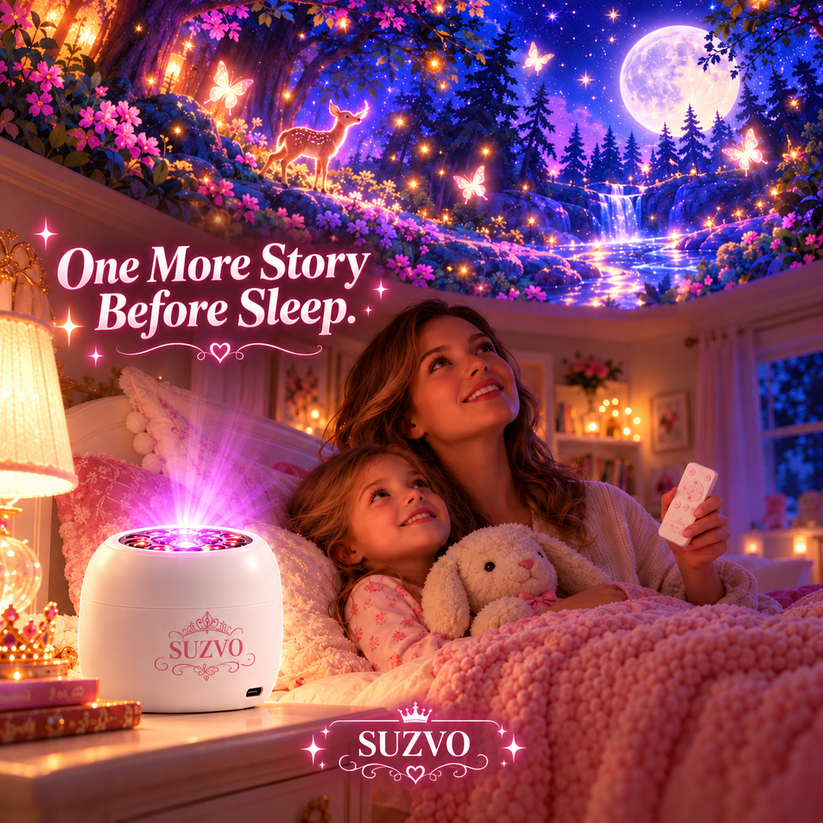 🏰 Fairytale Room Projector for Kids – Castles, Fairies & Magical Bedtime Scenes