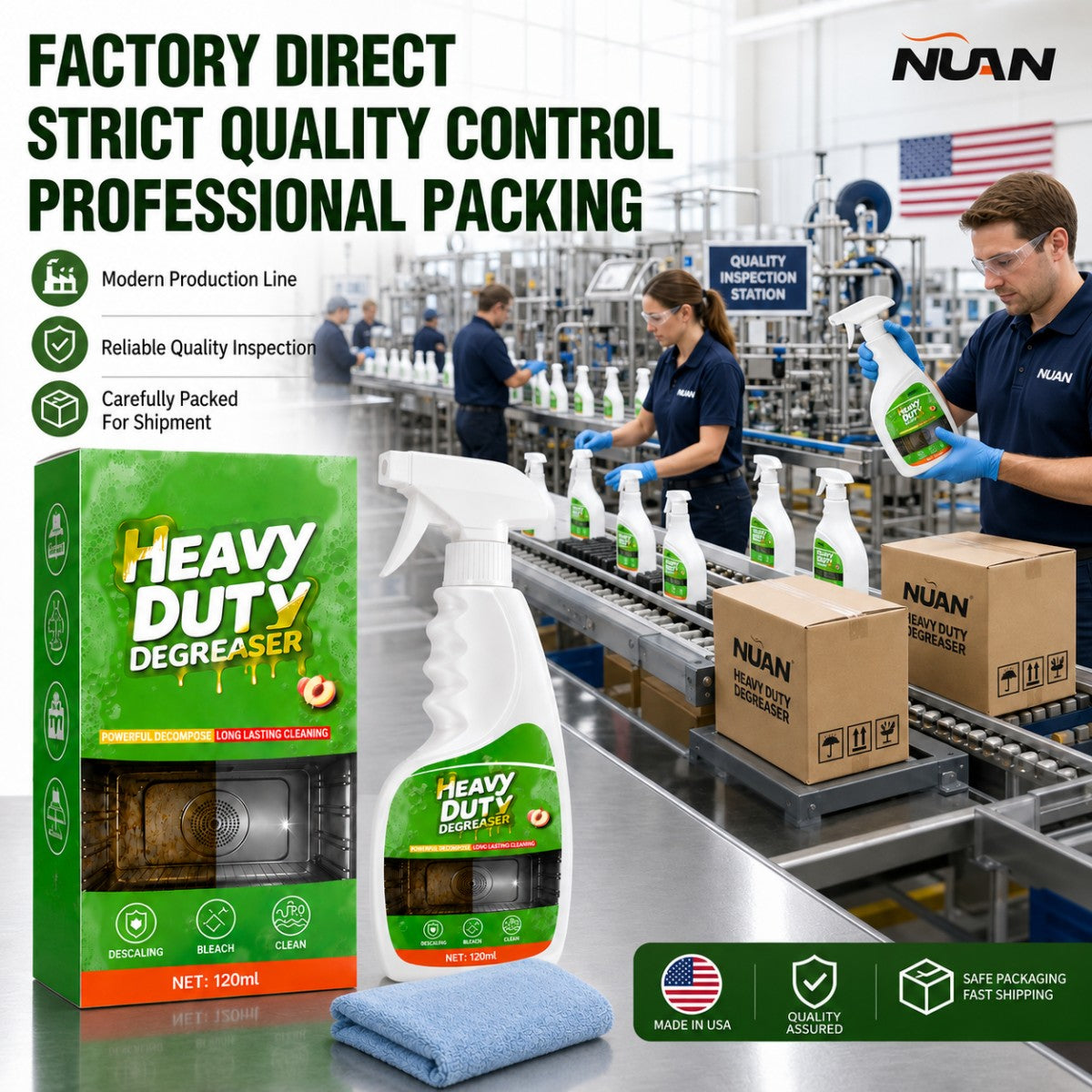 🧽 Heavy-Duty Grease Cleaning Spray – Cut Through Tough Grease Without Endless Scrubbing