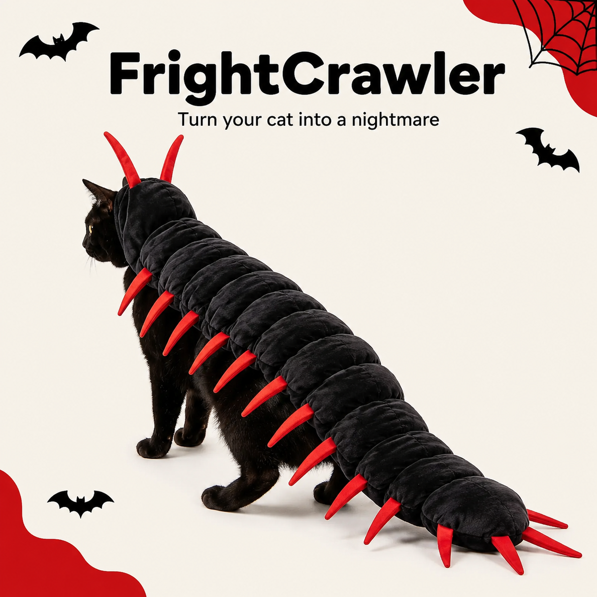 🎃 Creepy Centipede Pet Costume – Funny Halloween Outfit for Pets