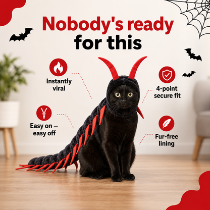 🎃 Creepy Centipede Pet Costume – Funny Halloween Outfit for Pets