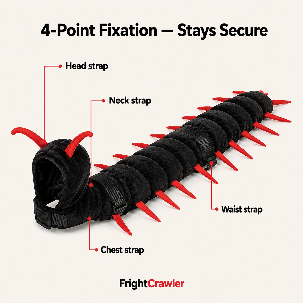 🎃 Creepy Centipede Pet Costume – Funny Halloween Outfit for Pets