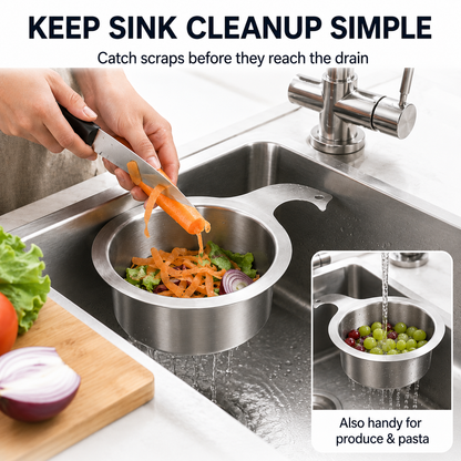 Hanging Sink Drain Basket – Catch Scraps & Help Reduce Clogs