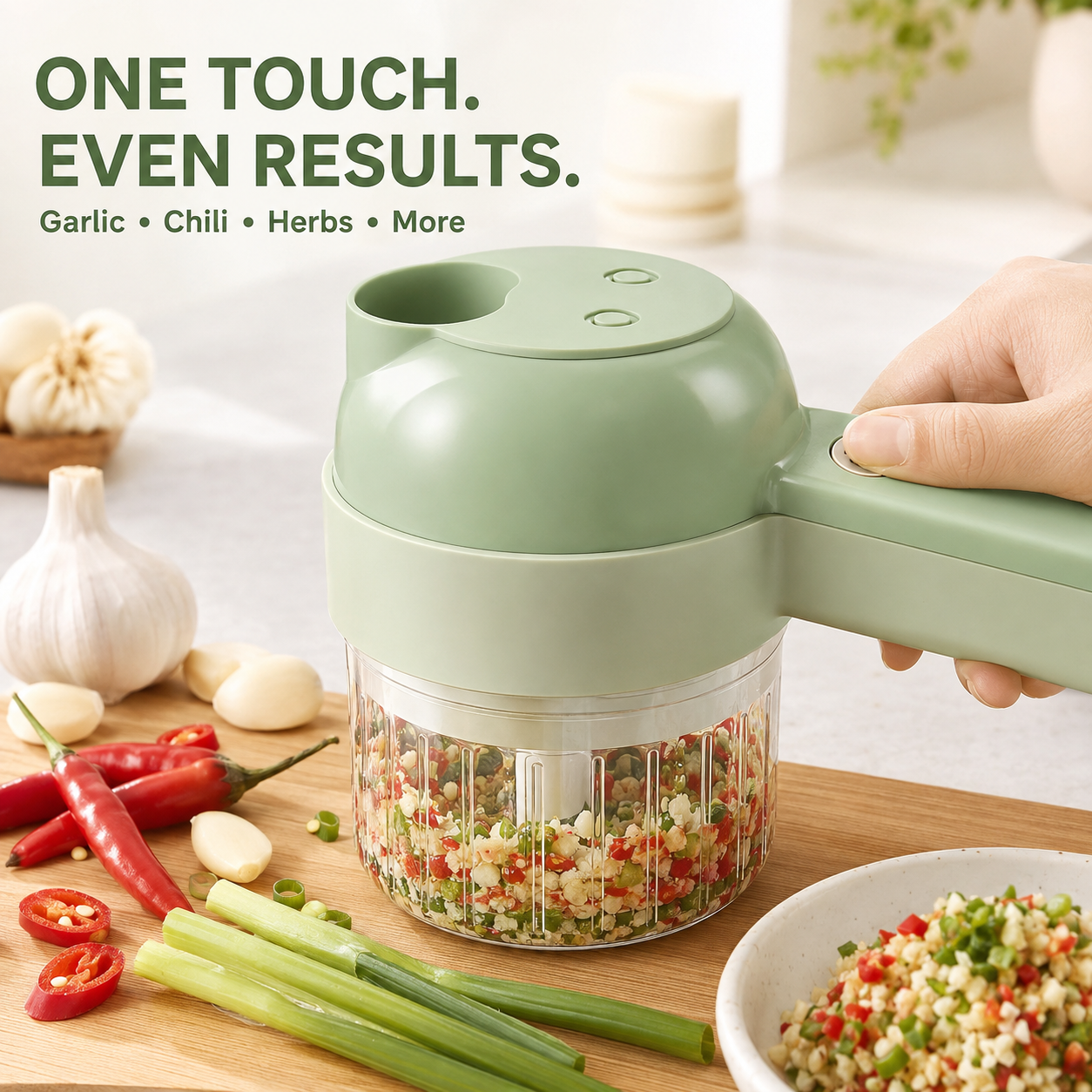 🥳50% OFF NOW!💞50K+ SOLD!💥 Wireless Food Processor – Cordless, one-touch chop. Perfect for arthritic hands. Kitchen prep made easy⚡🥗
