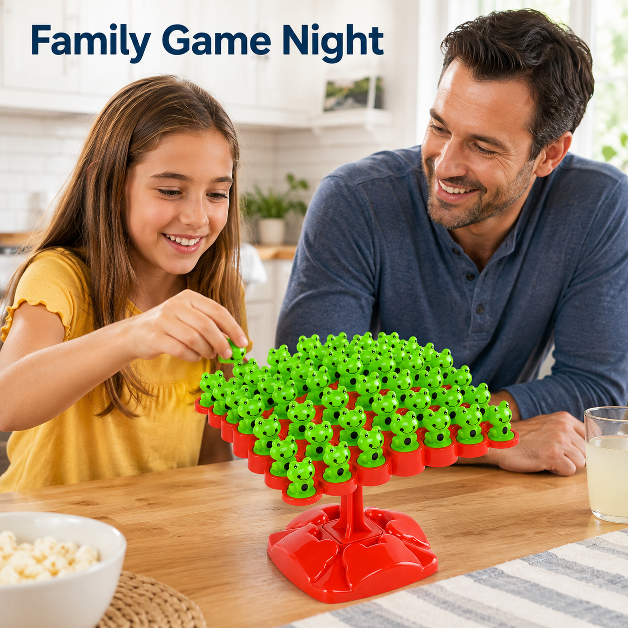 🐸 Frog Balance Board Game for Kids & Family – Interactive Tree Frog Balancing Toy Set, Screen-Free Educational Tabletop Game for Boys & Girls 🎁