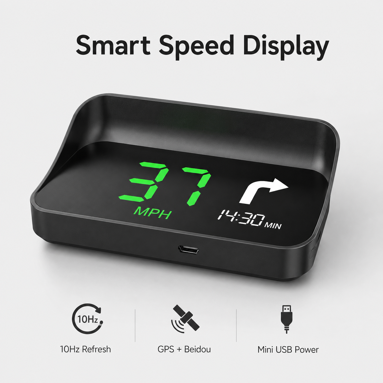 🚘 Smart Car Head Up Display Holographic Windshield Projector with GPS Speedometer