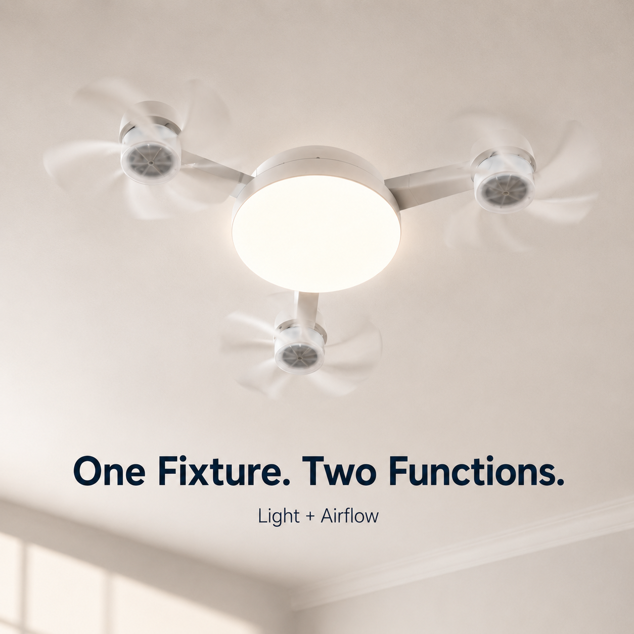 💡New E27 Socket Ceiling Fan Light - 2-in-1 Silent LED Fan with Remote Control