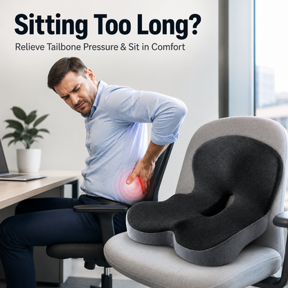 🔥50% off on the last day| Sitting All Day? This Cushion Helps Relieve Back & Tailbone Pressure Instantly
