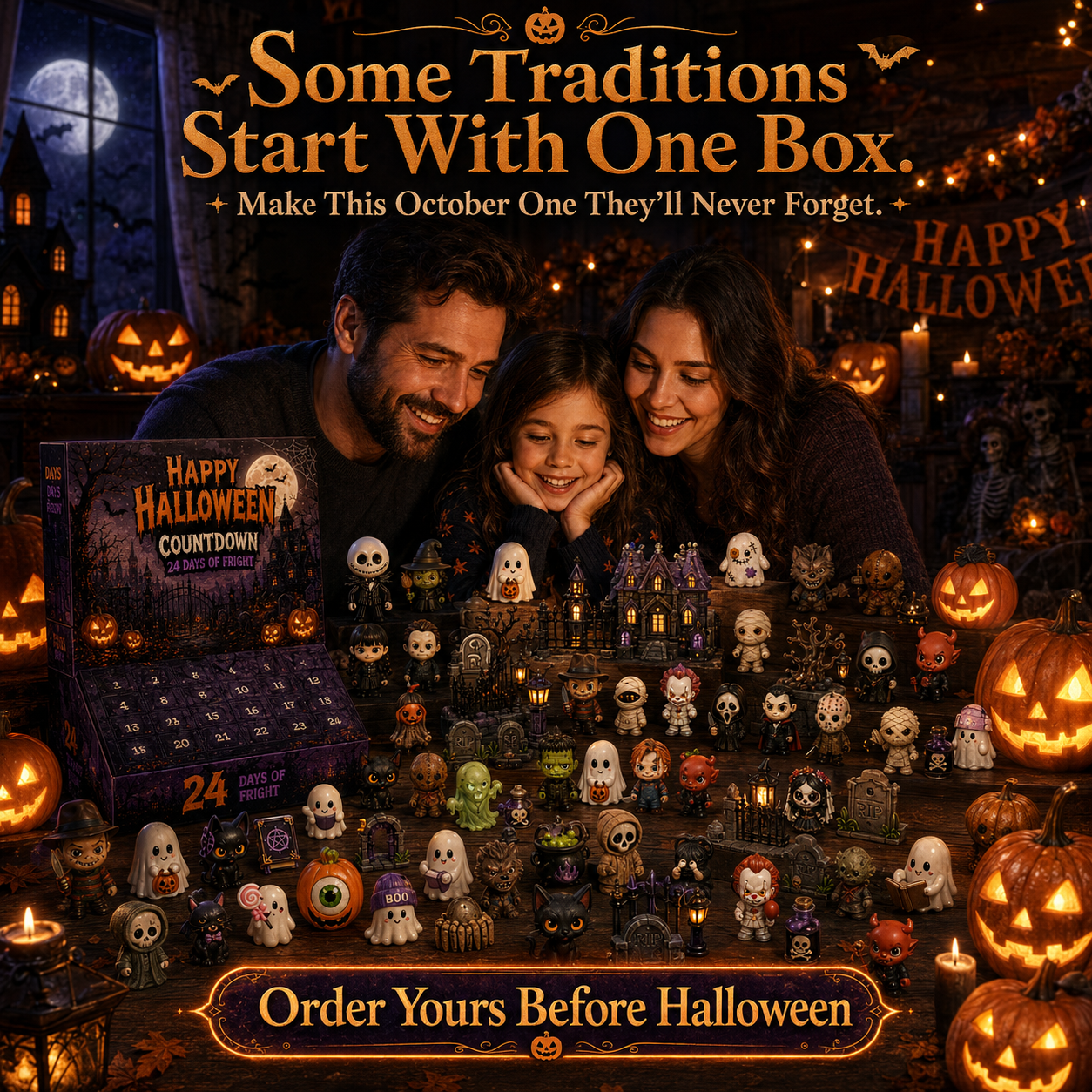 🔥Limited 50% OFF🎃👻Spooky Countdown 🕯️|🎃 24 Days of Halloween Surprises👻One Surprise a Day.🔥 Endless Halloween Fun.🌟