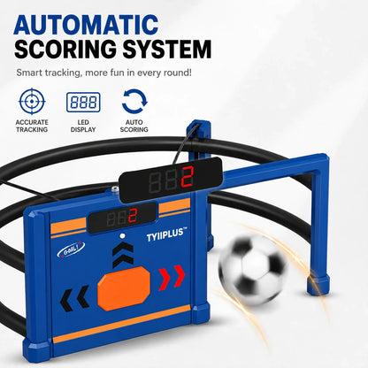 Soccer Round-About Interactive Soccer Training Game with Auto Scoring, LED Lights & Projector – Indoor & Outdoor Soccer Toy for Kids