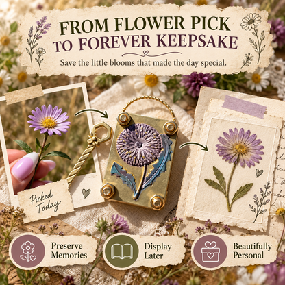 🌼Mini Flower Press Keepsake for Tiny Blooms & Petals