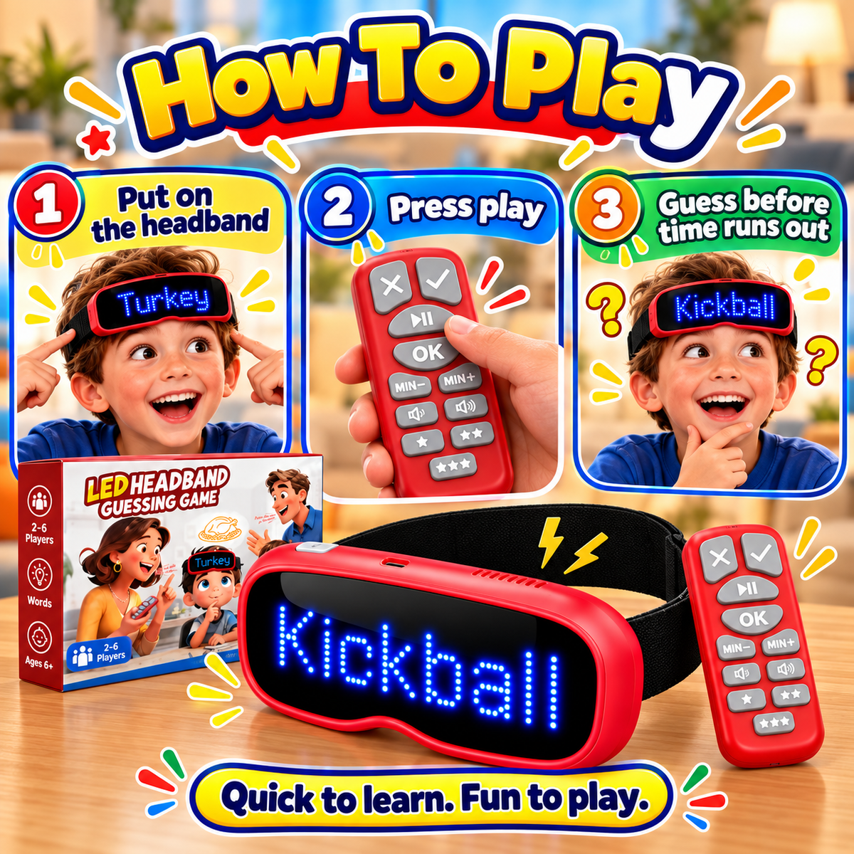 😂 50% OFF Today! Laugh-Out-Loud Headband Word Guessing Game for 2–6 Players