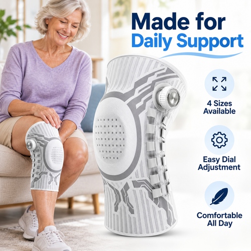 🦵 Adjustable Knee Support Brace with Dial Fit for Walking & Stairs