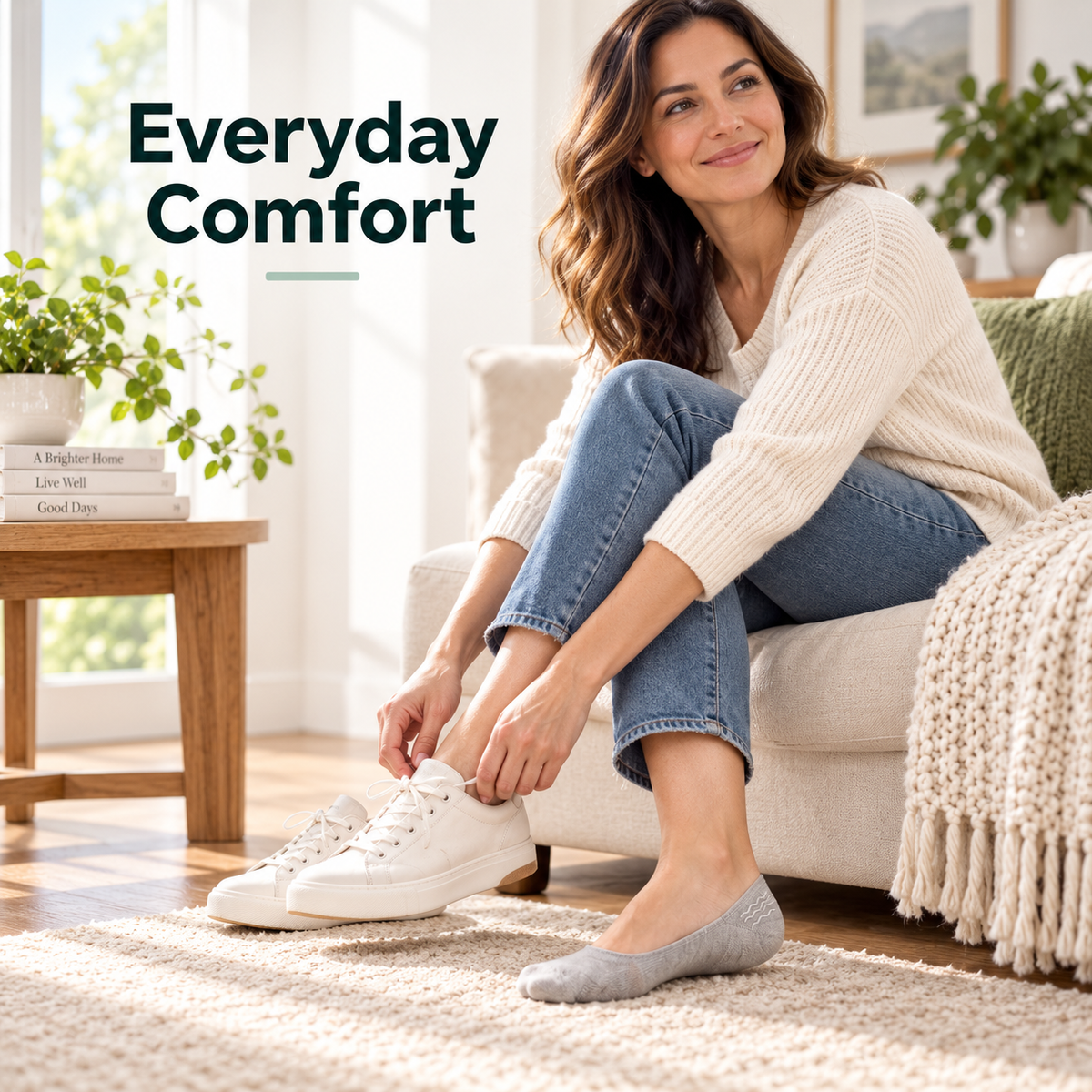 🧦 Cushioned No-Show Socks with Padded Support for Everyday Walking Comfort