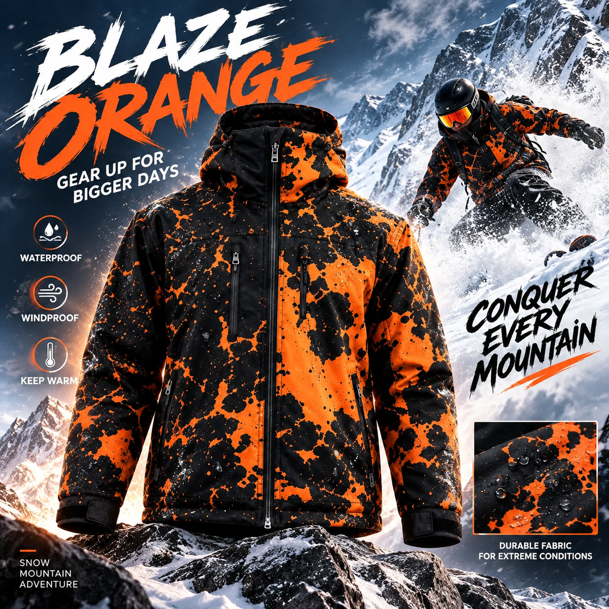 ❄️ Snow-Activated Jacket – Two Looks in One