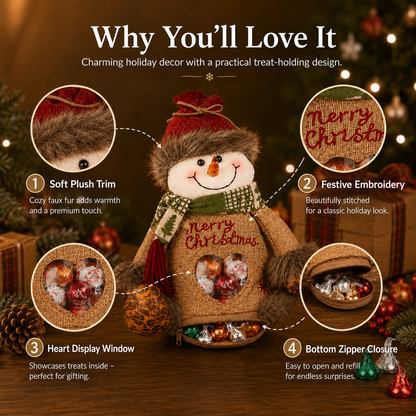 🎁 Reusable Christmas Gift Bags with Zipper Closure – Easy Holiday Wrapping