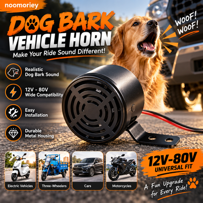 💯 🔥Dog Barking Horn Car Horn Reversing 12V-80V Universal Motorcycle Electric Vehicle Horn Trumpet