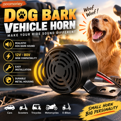 💯 🔥Dog Barking Horn Car Horn Reversing 12V-80V Universal Motorcycle Electric Vehicle Horn Trumpet