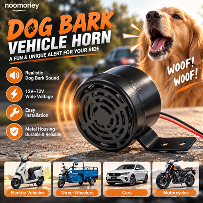 💯 🔥Dog Barking Horn Car Horn Reversing 12V-80V Universal Motorcycle Electric Vehicle Horn Trumpet