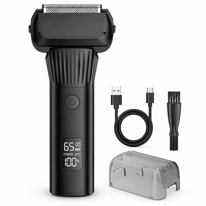 ⚡ Rechargeable Electric Foil Shaver for Men – Smooth Close Shave, LED Power Display & Travel-Friendly Design 🪒