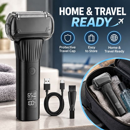 ⚡ Rechargeable Electric Foil Shaver for Men – Smooth Close Shave, LED Power Display & Travel-Friendly Design 🪒