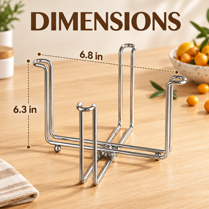 ✨ The Ultimate Foldable 304 Stainless Steel Trash Bag Holder