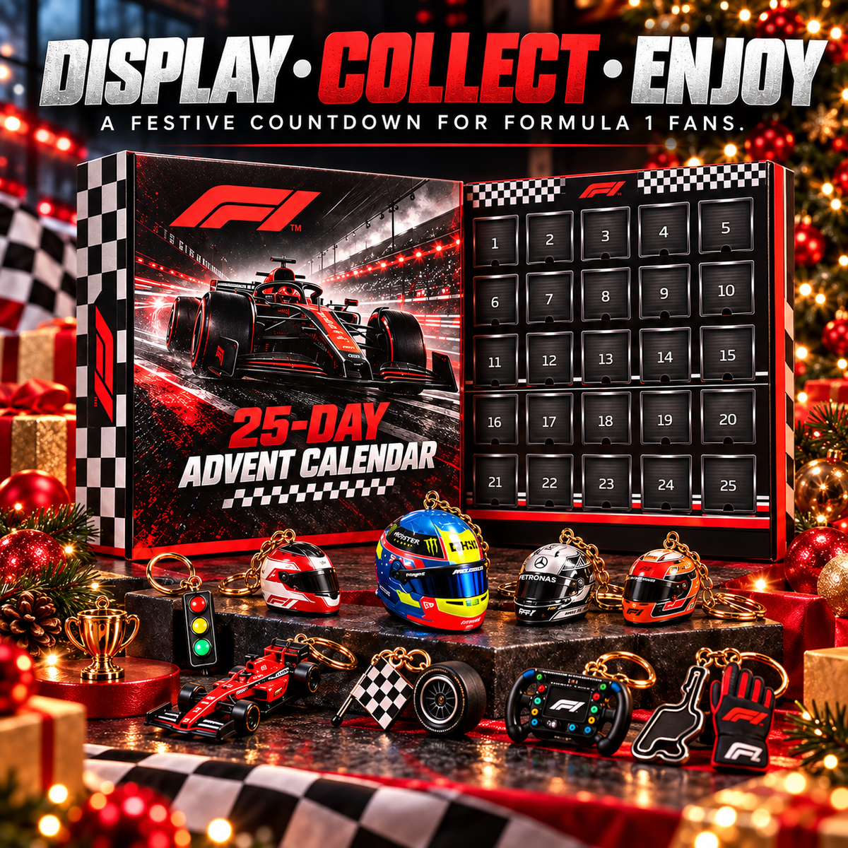 🏎️ Race Day 25-Day Advent Calendar 🎄 Motorsport Collectible Christmas Gift
