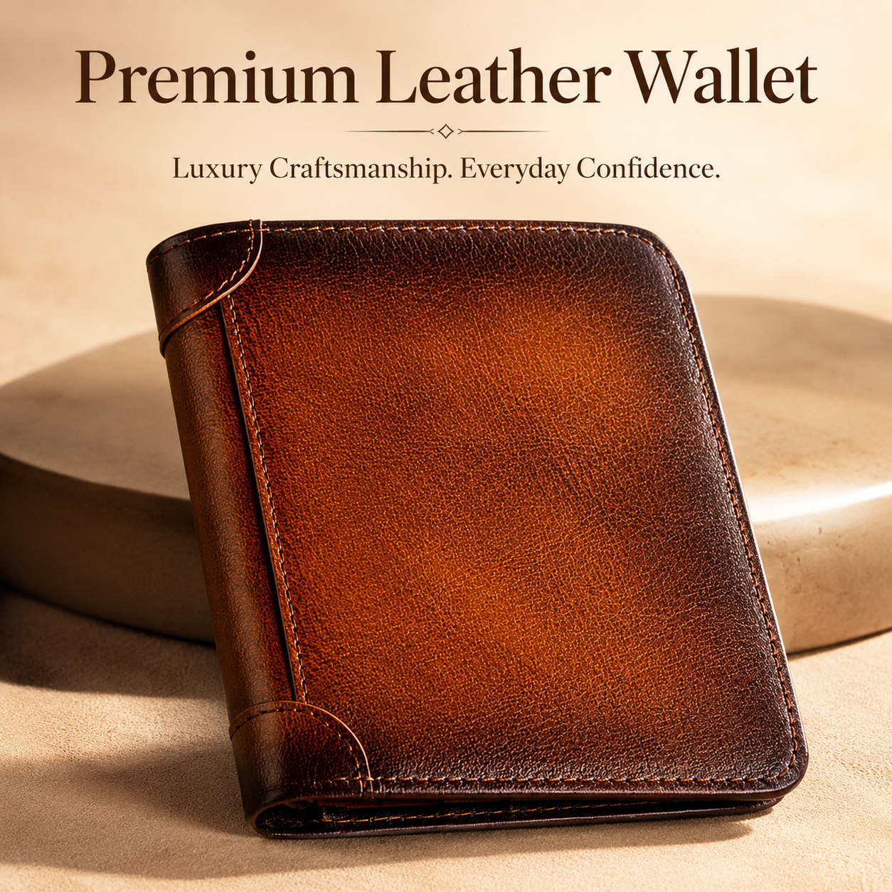 💳 Genuine Cowhide Leather Wallet with 11 Card Slots and Dual ID Windows