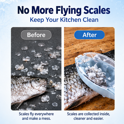 🐟 Mess-Free Fish Scale Scraper – Faster & Easier Cleaning, No Flying Scales ✨