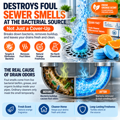 Powerful Pipe Declogging & Cleaning Tablets