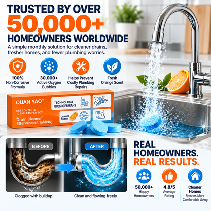 Powerful Pipe Declogging & Cleaning Tablets