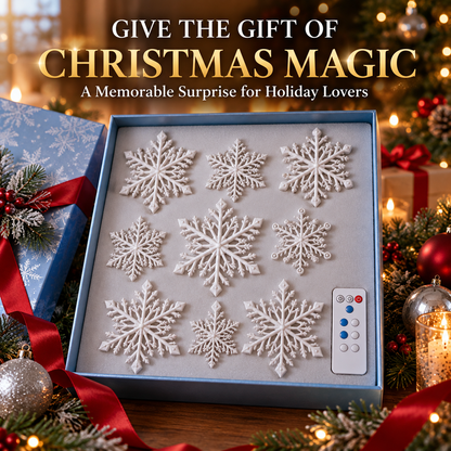 ❄️ LED Snowflake Wall Lights – Magical Christmas Home Decor