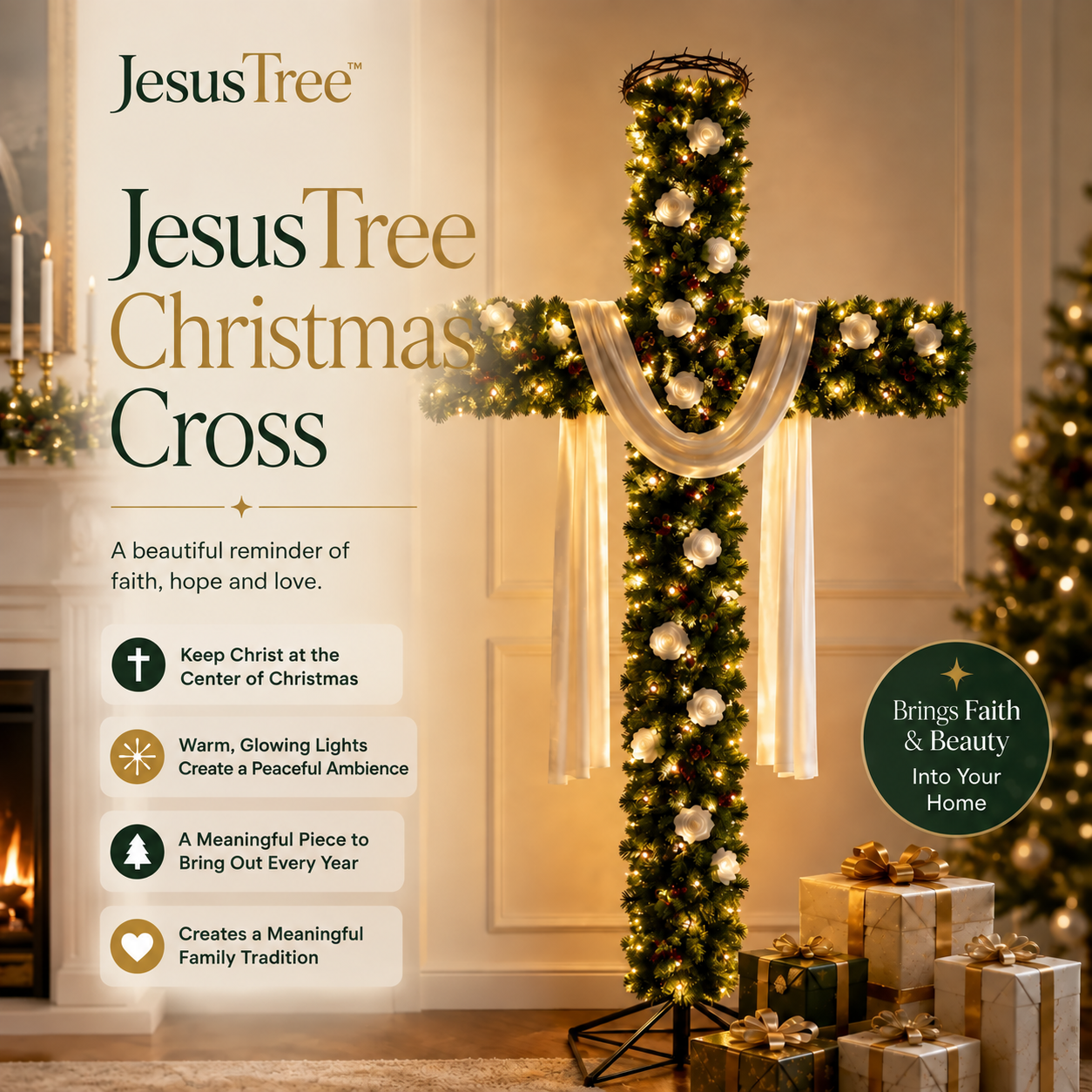 JesusTree Christmas Cross
