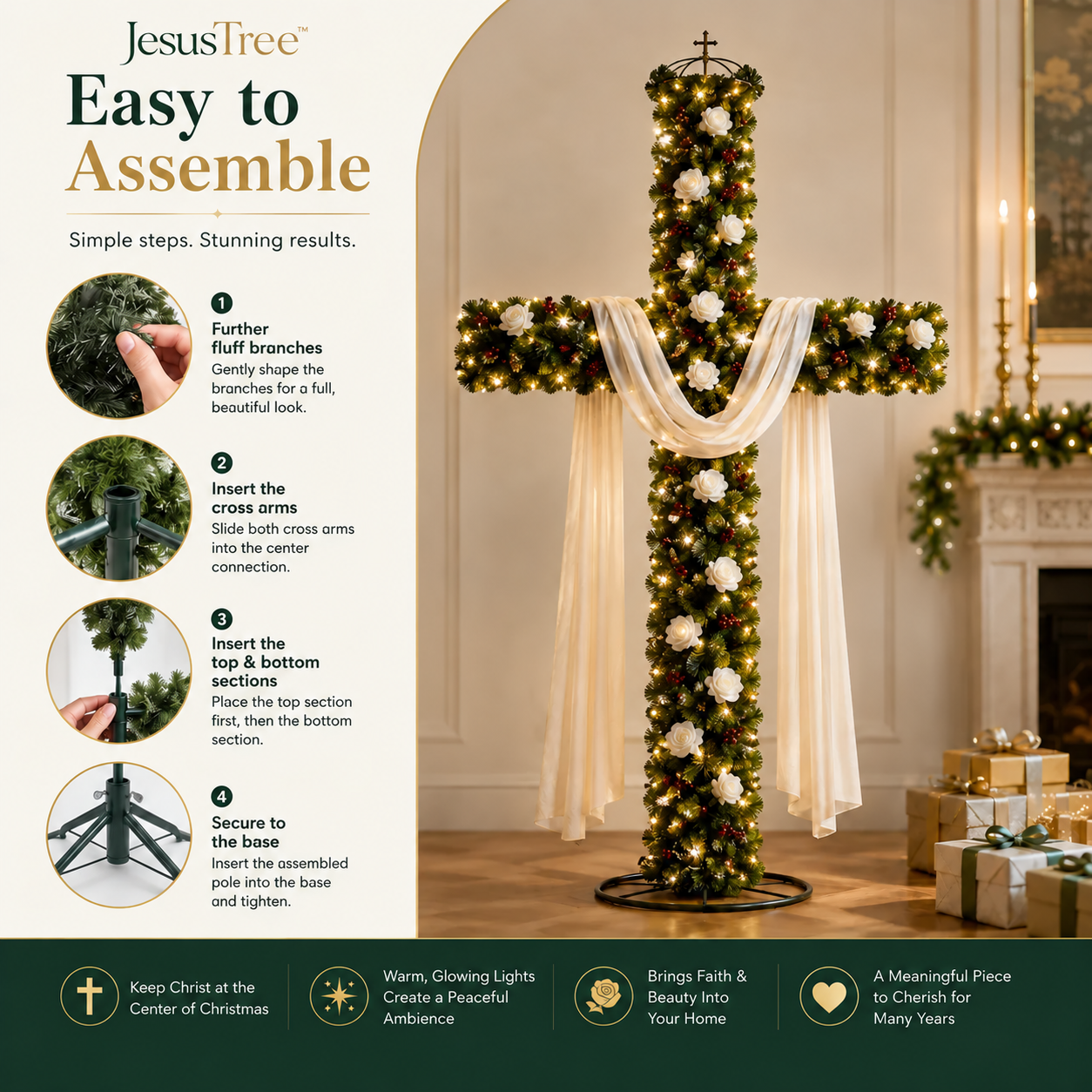 JesusTree Christmas Cross assembly instructions