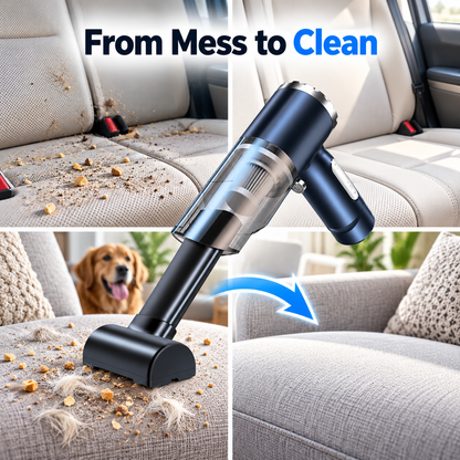 🧹 Compact Handheld Vacuum for Car, Sofa, Bed & Pet Hair Cleanup