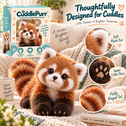❤️🐾Last Day 49% OFF🐼Red Panda – Interactive Plush Companion | A Little Friend, A Lot of Love