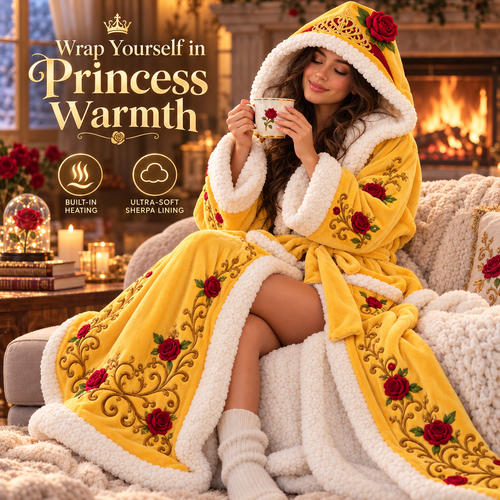 👑 Princess Heated Robe ✨ Wrap Yourself in Royal Warmth
