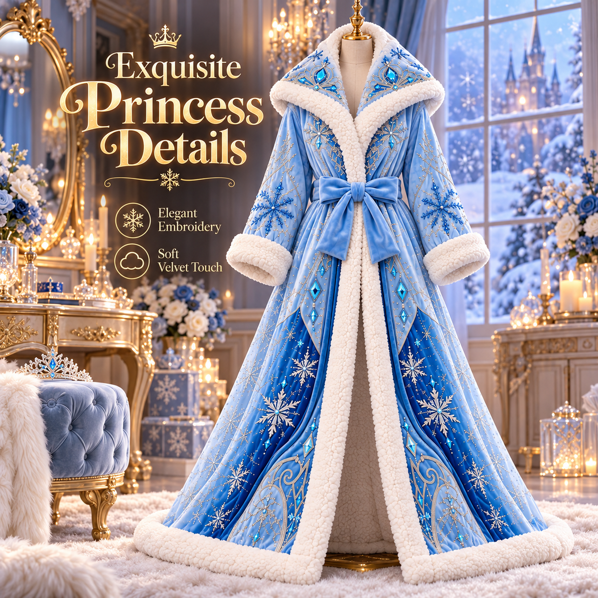 👑 Princess Heated Robe ✨ Wrap Yourself in Royal Warmth