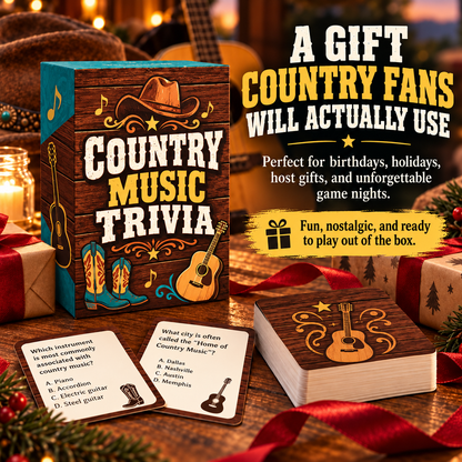 🎸 Country Music Trivia Game 🎶 | 90s & 2000s Throwback Party Fun!