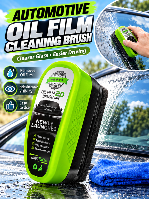 🚗 Car Care Deal – Windshield Glass Cleaning Pad ✨ Oil-Film Removing Brush for Clearer, Rain-Resistant Auto Glass 💧