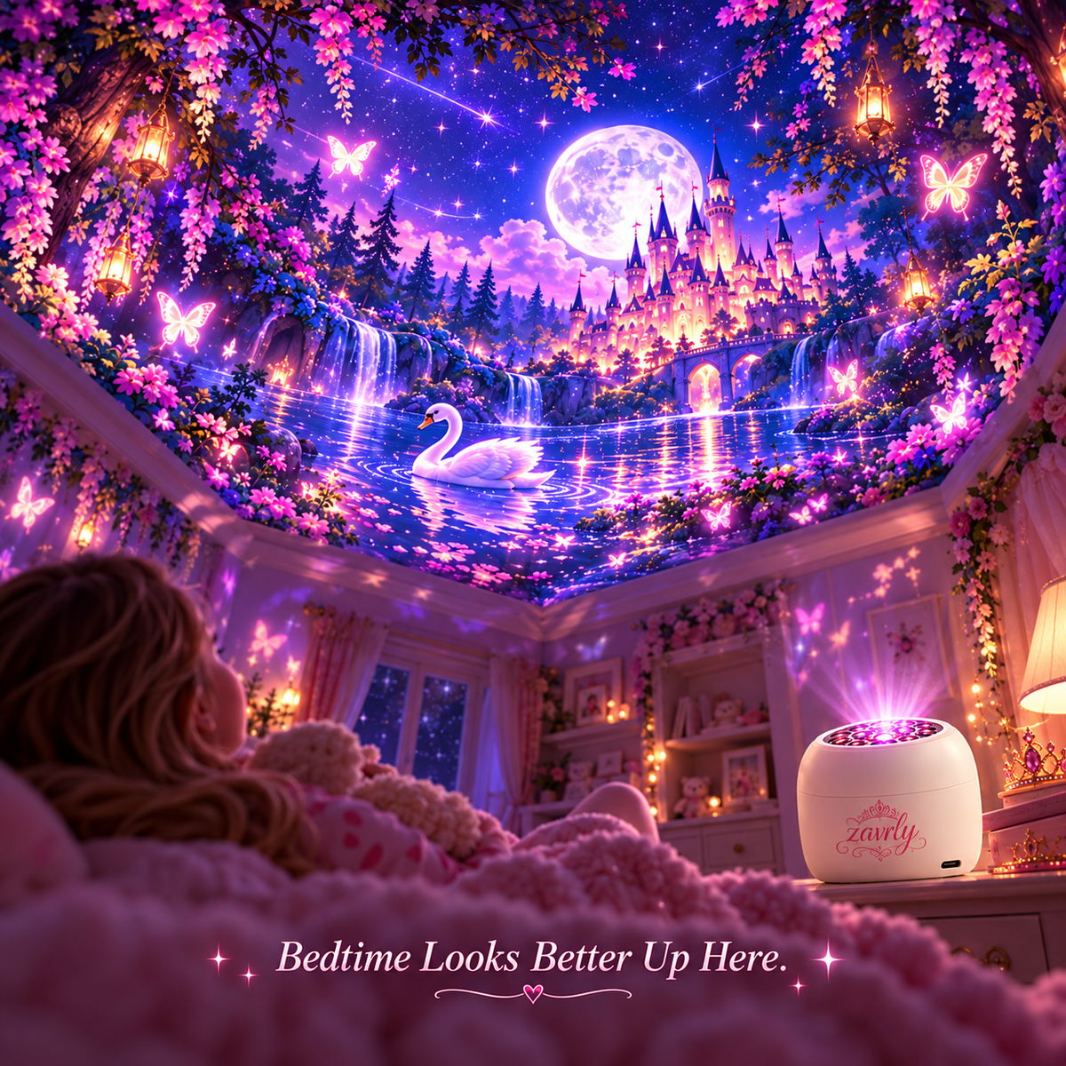 🏰 Fairytale Room Projector for Kids – Castles, Fairies & Magical Bedtime Scenes